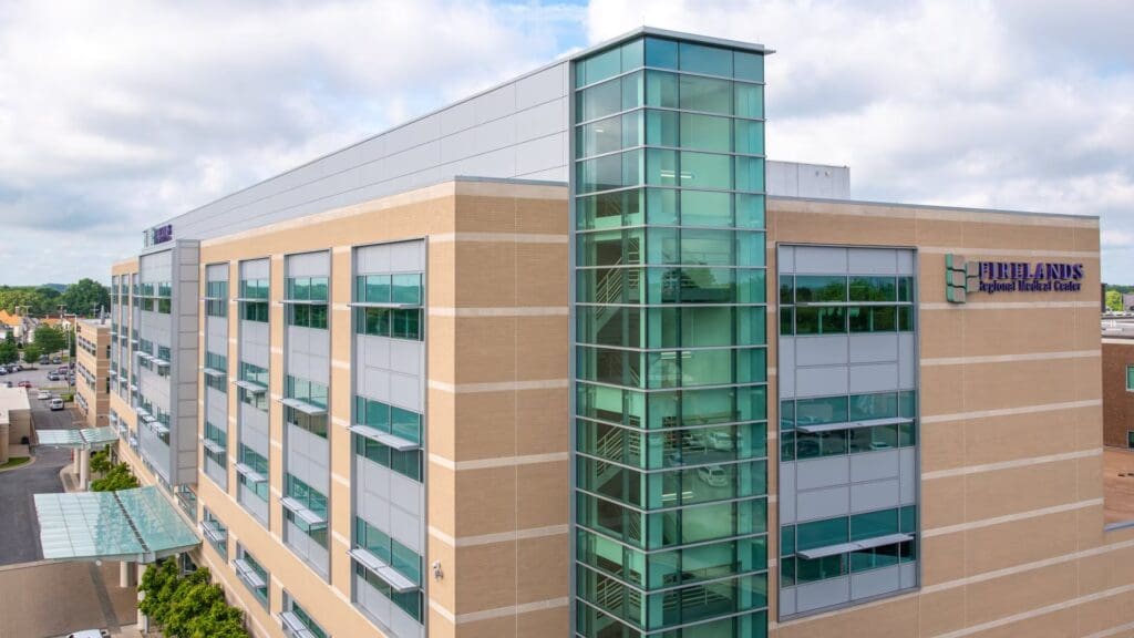 Firelands Regional Medical Center main campus in Sandusky, a Wilkes healthcare project