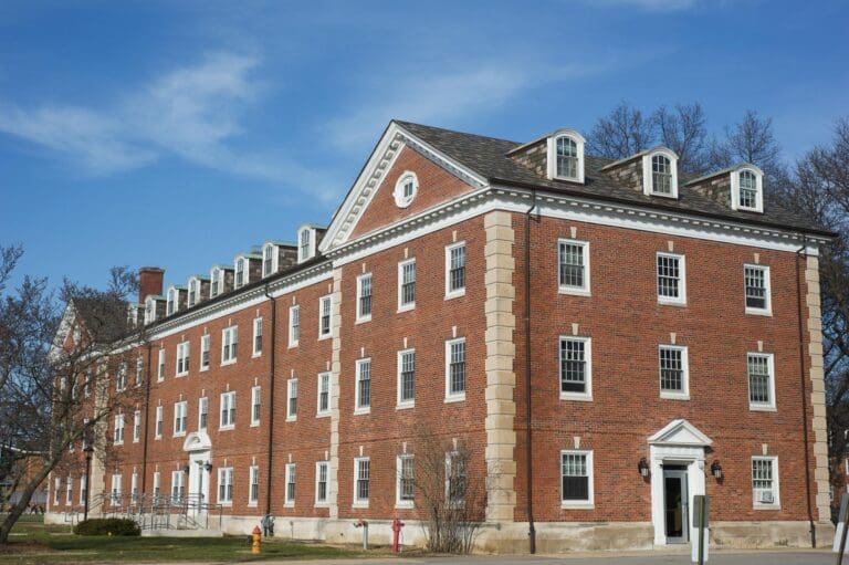 Brick academic building at Oberlin College, a Wilkes commercial plumbing and HVAC project