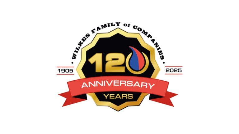Wilkes Family of Companies 120th anniversary emblem