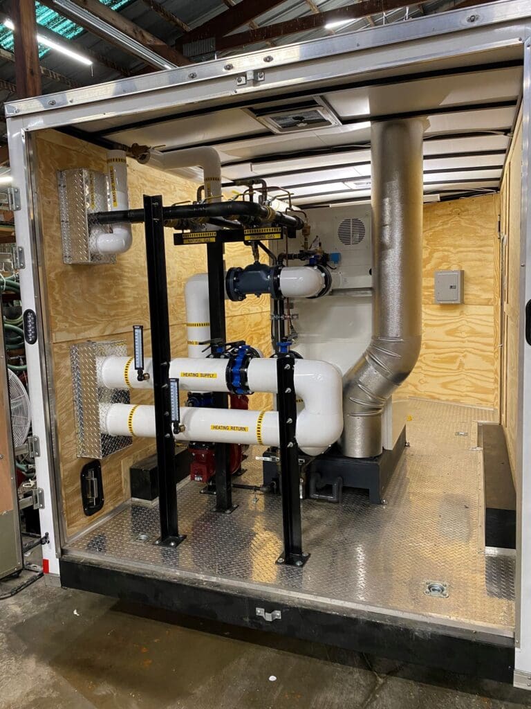Prefabricated pump and piping assembly built in the Wilkes fabrication shop